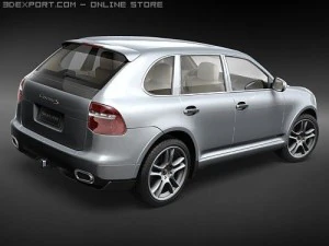 Porsche Cayenne S 2008 3D Model