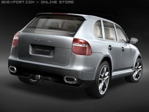Porsche Cayenne S 2008 3D Model