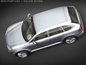 Porsche Cayenne S 2008 3D 模型