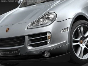 Porsche Cayenne S 2008 3D Model