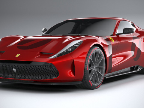 Ferrari Omologata 2020 LowPoly Modelo 3D