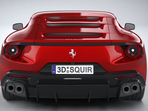 Ferrari Omologata 2020 LowPoly Modelo 3D