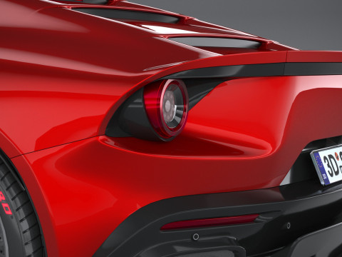 Ferrari Omologata 2020 LowPoly Modelo 3D