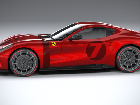 Ferrari Omologata 2020 LowPoly Modelo 3D