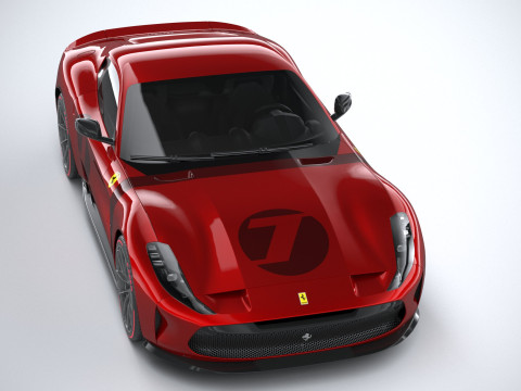 Ferrari Omologata 2020 LowPoly Modelo 3D