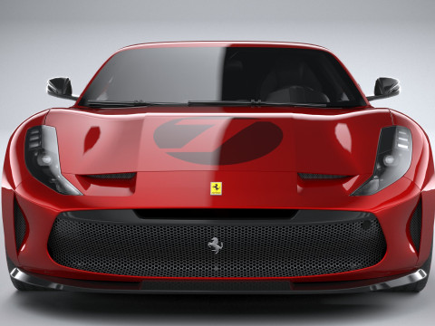 Ferrari Omologata 2020 LowPoly Modelo 3D