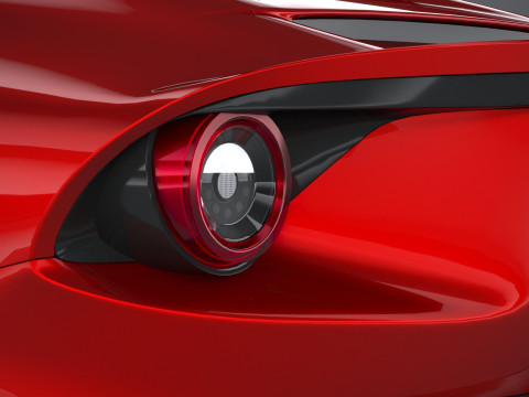Ferrari Omologata 2020 LowPoly Modelo 3D