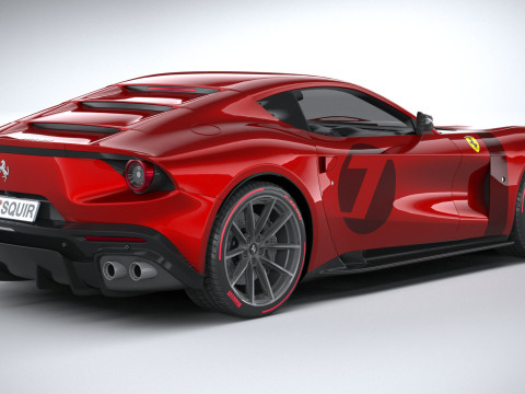 Ferrari Omologata 2020 LowPoly Modelo 3D