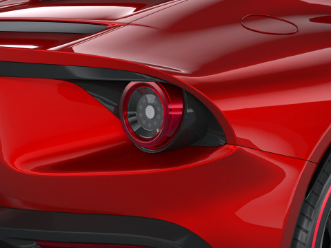 Ferrari Omologata 2020 LowPoly Modelo 3D