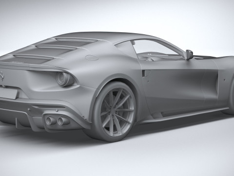 Ferrari Omologata 2020 LowPoly Modelo 3D