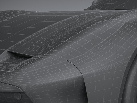 Ferrari Omologata 2020 LowPoly Modelo 3D