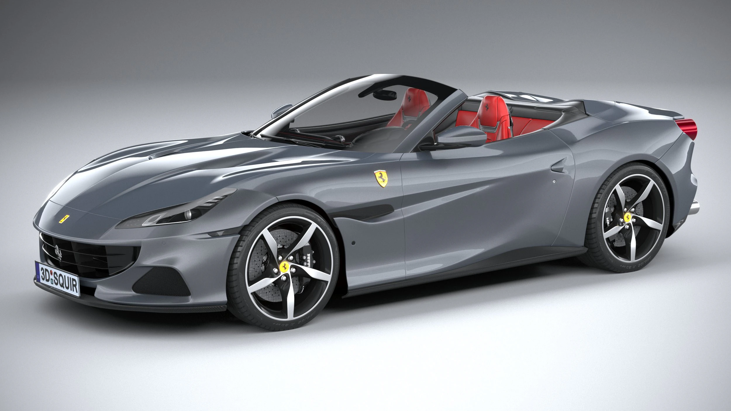 Ferrari Portofino M 2021 3D Model .c4d .max .obj .3ds .fbx .stl .blend 