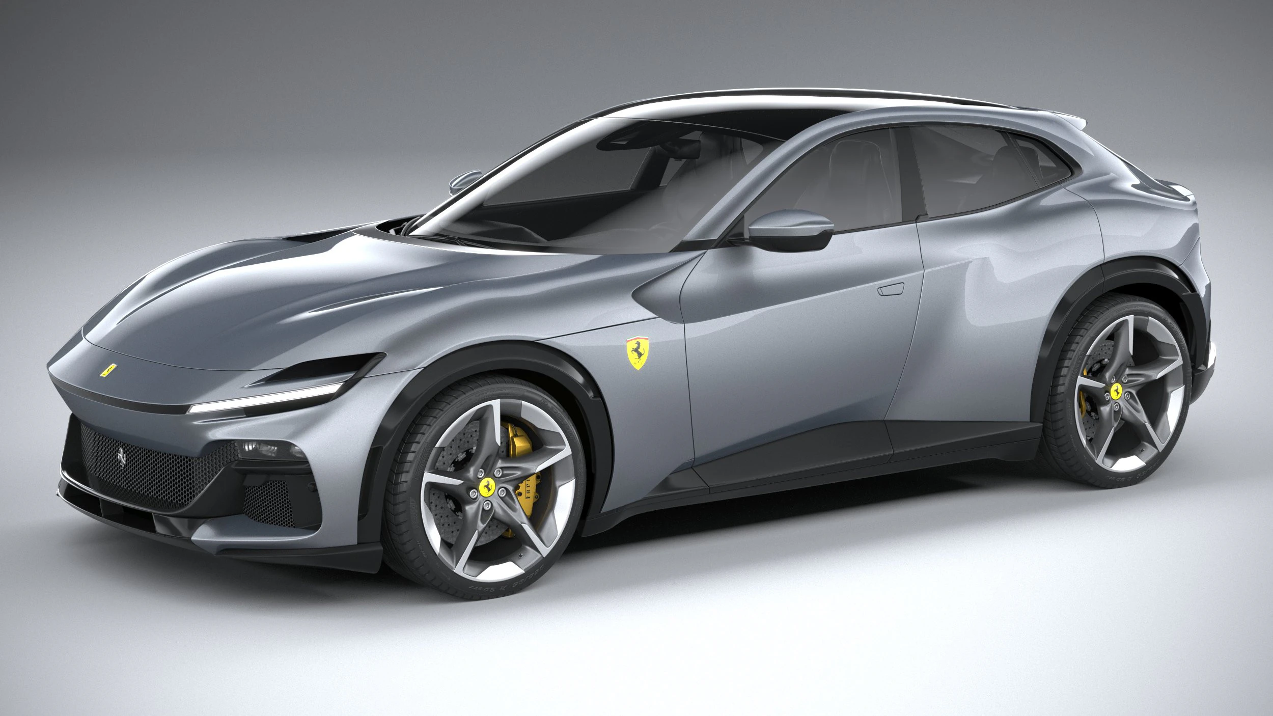 Ferrari Purosangue 2023 3D Model .c4d .max .obj .3ds .fbx .stl .blend 