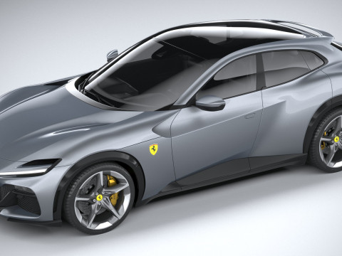 Ferrari Purosangue 2023 3D-Modell