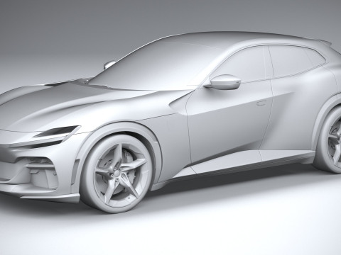 Ferrari Purosangue 2023 3D-Modell