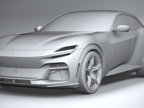 Ferrari Purosangue 2023 3D-Modell