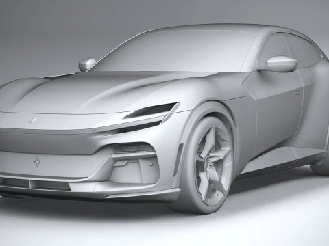 Ferrari Purosangue 2023 3D Model
