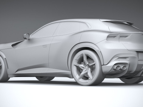 Ferrari Purosangue 2023 3D-Modell