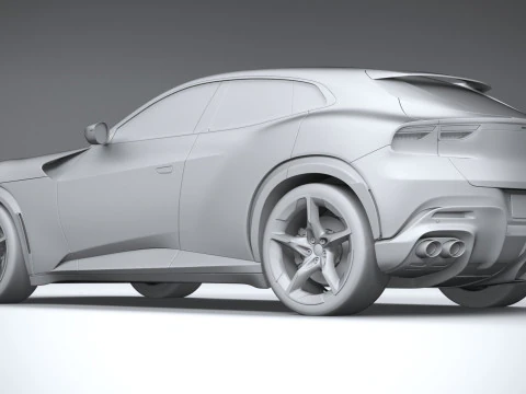 Ferrari Purosangue 2023 3D Model