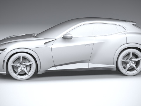 Ferrari Purosangue 2023 3D-Modell