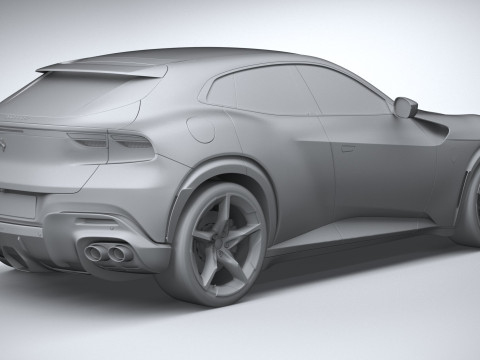 Ferrari Purosangue 2023 3D-Modell