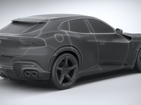 Ferrari Purosangue 2023 3D-Modell