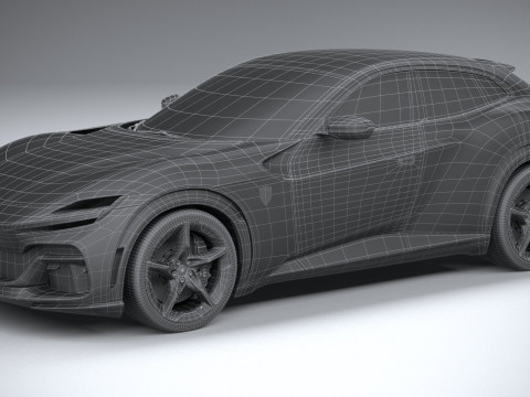Ferrari Purosangue 2023 3D-Modell