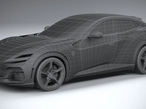 Ferrari Purosangue 2023 3D Model