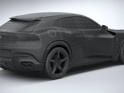 Ferrari Purosangue 2023 3D Model