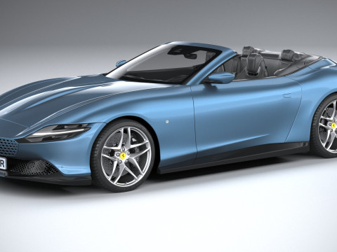 Ferrari Roma Spider 2024 3D Model