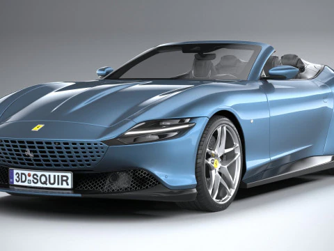 Ferrari Roma Spider 2024 3D Model