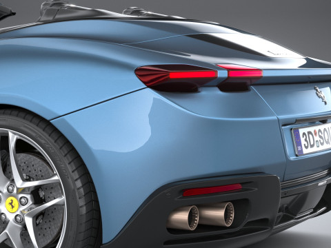 Ferrari Roma Spider 2024 Model 3D