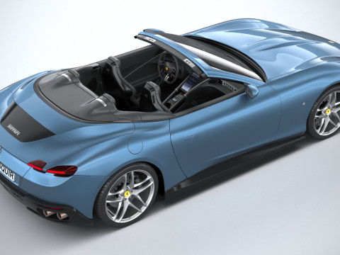Ferrari Roma Spider 2024 Model 3D