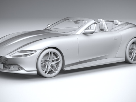 Ferrari Roma Spider 2024 Model 3D