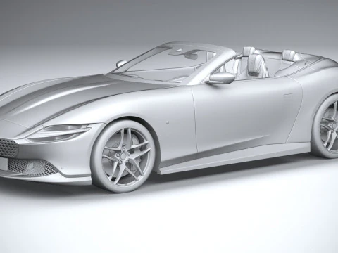Ferrari Roma Spider 2024 3D Model