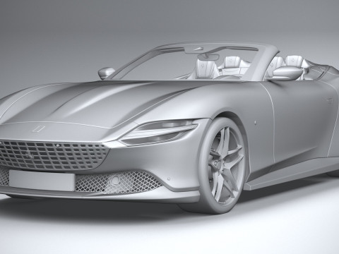 Ferrari Roma Spider 2024 Model 3D