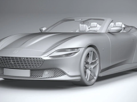 Ferrari Roma Spider 2024 3D Model