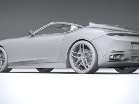 Ferrari Roma Spider 2024 Model 3D