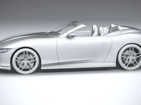 Ferrari Roma Spider 2024 3D Model