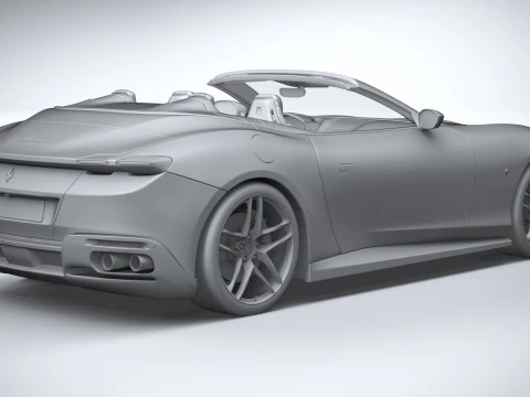 Ferrari Roma Spider 2024 3D Model