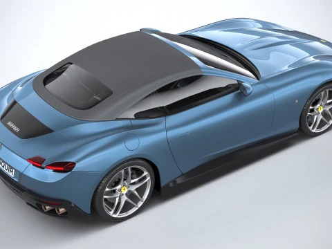 Ferrari Roma Spider 2024 3D Model