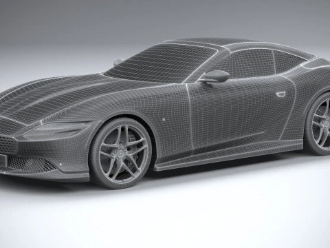 Ferrari Roma Spider 2024 3D Model