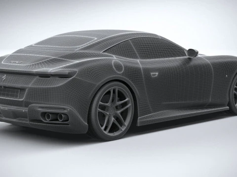 Ferrari Roma Spider 2024 3D Model