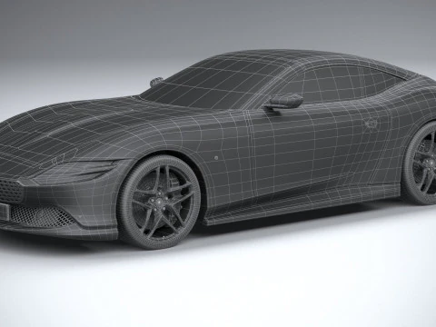 Ferrari Roma Spider 2024 3D Model