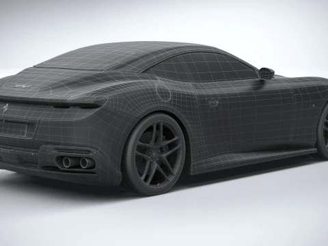 Ferrari Roma Spider 2024 3D Model