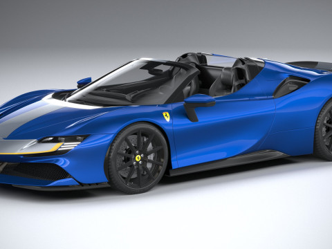 Ferrari SF90 Spider 2021 3D Model