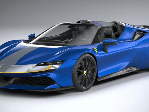 Ferrari SF90 Spider 2021 3D Model