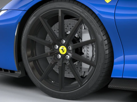 Ferrari SF90 Spider 2021 3D Model
