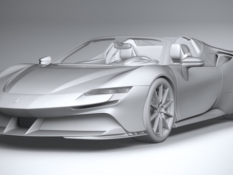 Ferrari SF90 Spider 2021 Modelo 3D