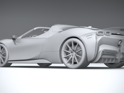 Ferrari SF90 Spider 2021 Modelo 3D